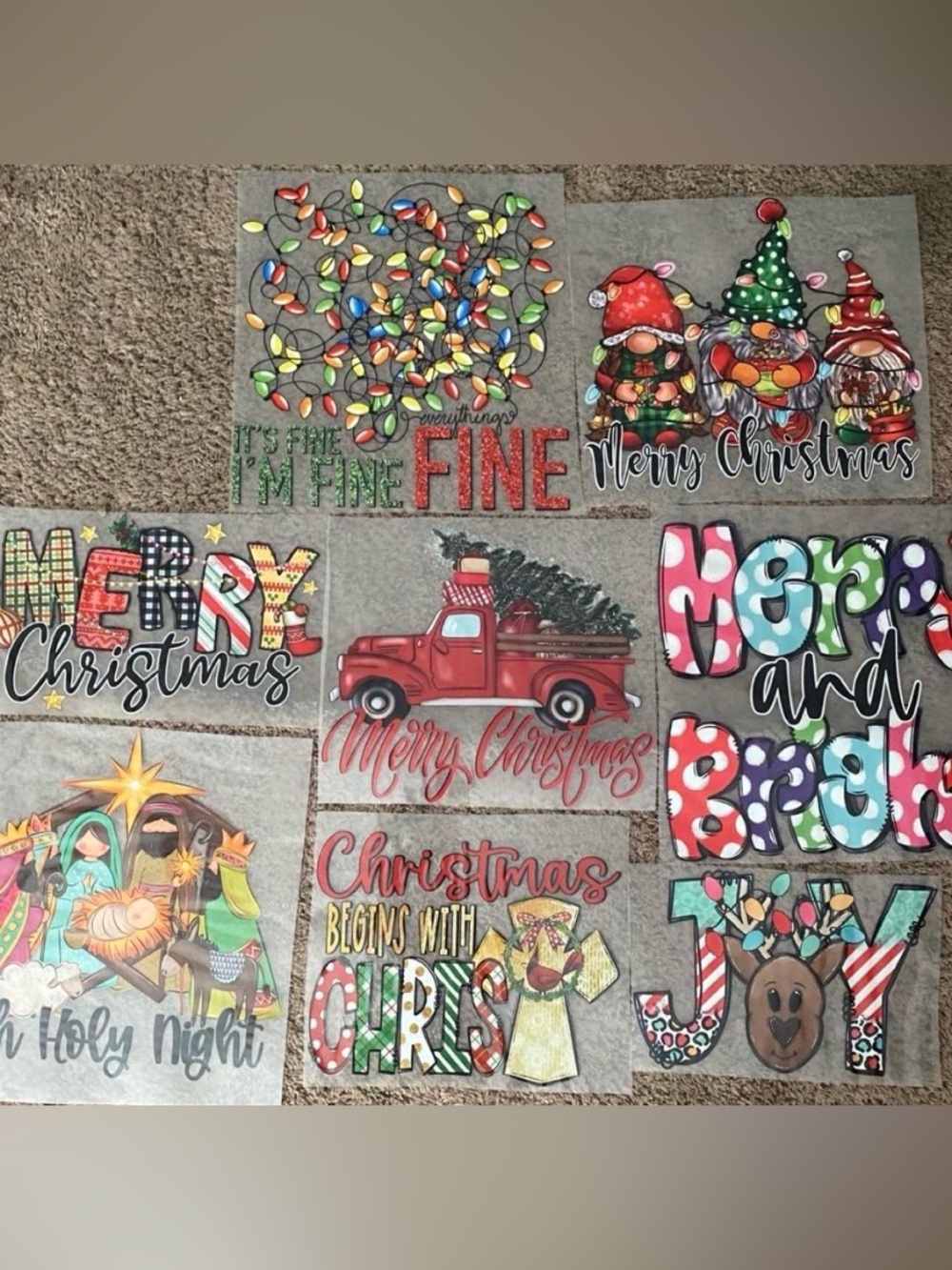 Christmas Shirt Transfers